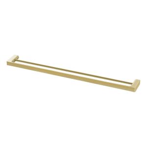 Gloss Double Towel Rail 800mm - Brushed Gold