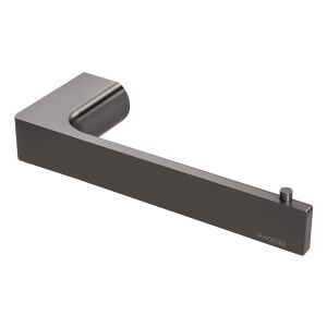 Gloss Toilet Roll Holder - Brushed Carbon