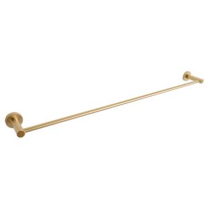 Bloom 750mm Single Towel Rail in Light Brushed Brass (PVD)