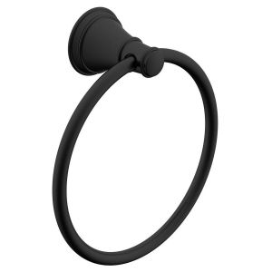 Eternal Hand Towel Ring in Matte Black (Electroplated)