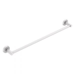 Soul 600mm Single Towel Rail in Matte White (Powder coated)