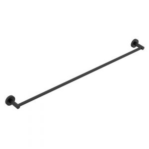 Soul 900mm Single Towel Rail in Matte Black (Electroplated)