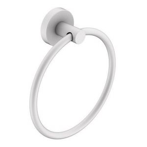 Soul Hand Towel Ring in Matte White (Powder coated)