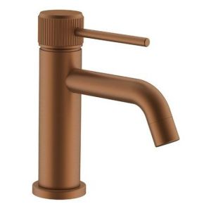 Soul Groove Basin Mixer in Brushed Copper (PVD)