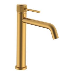 Soul Groove Extended Basin Mixer in Brushed Brass (PVD)
