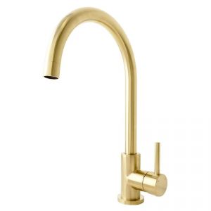 Bloom Sink Mixer in Light Brushed Brass (PVD)