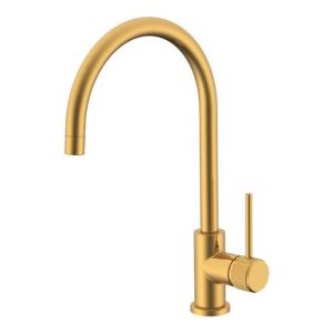 Soul Groove Sink Mixer in Brushed Brass (PVD)