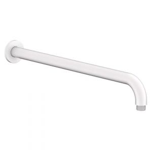 Soul 450mm Shower Arm in Matte White (Powder coated)