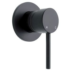 Bloom Wall Mixer in Matte Black (Electroplated)