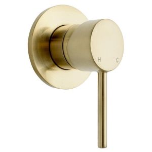 Bloom Wall Mixer in Light Brushed Brass (PVD)