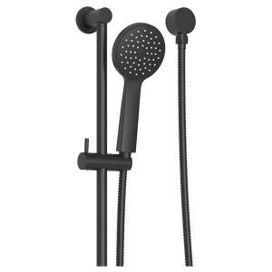 Soul Classic Hand Shower On Rail in Matte Black (Electroplated)
