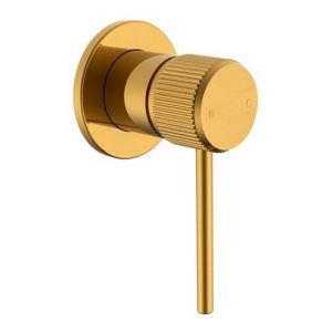 Soul Groove Wall Mixer in Brushed Brass (PVD)