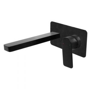 Cosmopolitan Wall Basin Set in Matte Black (Electroplated)