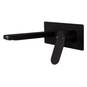 Liberty Wall Basin Set in Matte Black (Electroplated)