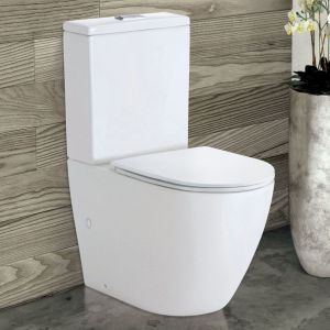 Koko Slim Seat Back-to-Wall Toilet Suite, S-Trap 160-230