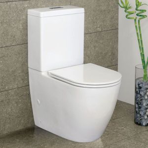 Empire Back-to-Wall Toilet Suite, Slim Seat, S-Trap 160-230