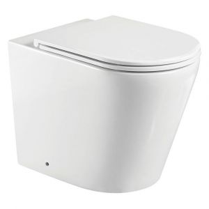 Isabella Wall-Faced Toilet Suite, Slim Seat - Pan + Seat ONLY, P-Trap