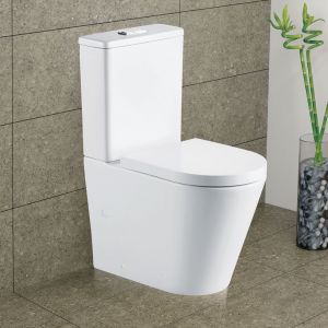 Aluca Back-to-Wall Toilet Suite - Pan + Seat + GEBERIT Cistern, S-Trap 160-230