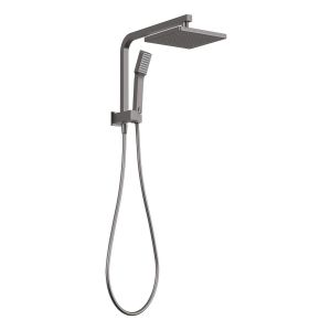 Lexi Compact Twin Shower - Brushed Carbon