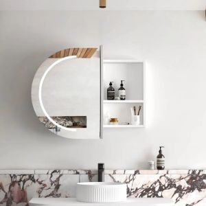 Bondi 900mm LED Shaving Cabinet - Matte White