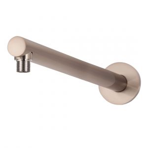 Round Wall Shower Arm 400mm Champagne