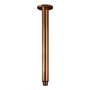 Round Ceiling Shower Arm 300mm, Lustre Bronze