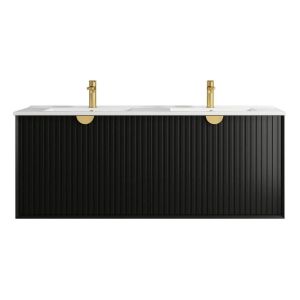 Marlo Matte Black 1500mm Wall Hung Vanity - Cabinet Only