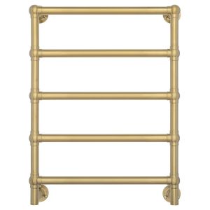 Mayer Heated Towel Rail - Brushed Brass