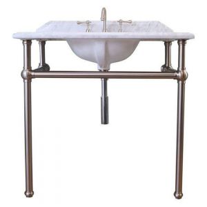 Mayer Brushed Nickel Basin Stand To Suit 90X55 Top