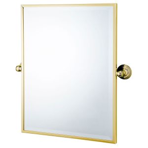 Mayer Rectangle Mirror - Brushed Brass