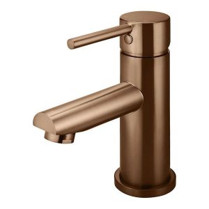 Round Basin Mixer , Lustre Bronze