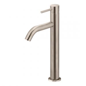 Piccola Tall Basin Mixer Tap Champagne