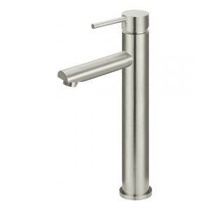 Round Tall Basin Mixer MB04-R2-PVDBN Brushed Nickel