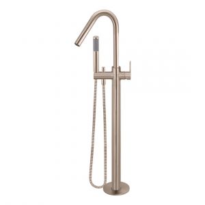 Round Freestanding Bath Spout and Hand Shower MB09PD-CH Champagne