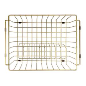 Dish Rack Brushed Bronze Gold