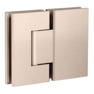 Glass to Glass Shower Door Hinge, Champagne