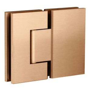 Glass to Glass Shower Door Hinge, Lustre Bronze