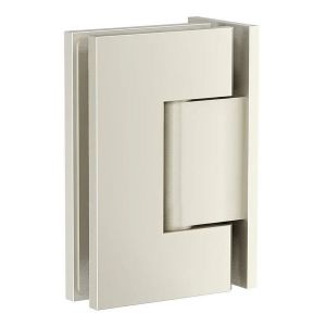 Glass to Wall Shower Door Hinge, Brushed Nickel