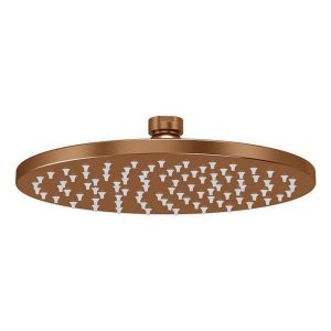 Round Shower Rose 200mm, Lustre Bronze