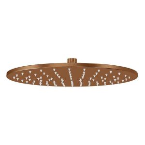 Round Shower Rose 300mm, Lustre Bronze