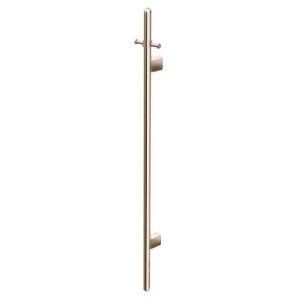 Heated Vertical Towel Rail - Champagne