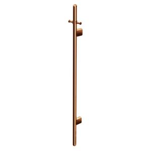 Heated Vertical Towel Rail - Lustre Bronze