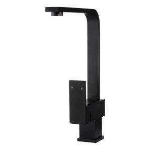 Square Kitchen Mixer Tap Matte Black