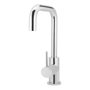 Round Kitchen Mixer Tap Chrome