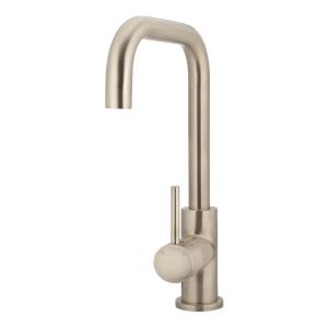 Round Kitchen Mixer Tap Champagne