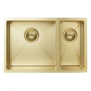 Kitchen Sink - One & Half Bowl 670 x 440 Brushed Bronze Gold