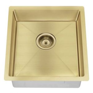 Kitchen Sink - Single Bowl 450 x 450 Brushed Bronze Gold