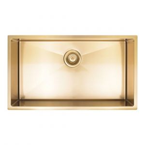 Kitchen Sink - Undermount Single Bowl 760*440*200 Brushed Bronze Gold