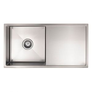 Kitchen Sink - Drainboard Single Bowl 840*440*200 Brushed Nickel