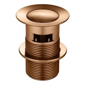 Basin Pop Up Waste 32mm - Overflow / Slotted, Lustre Bronze